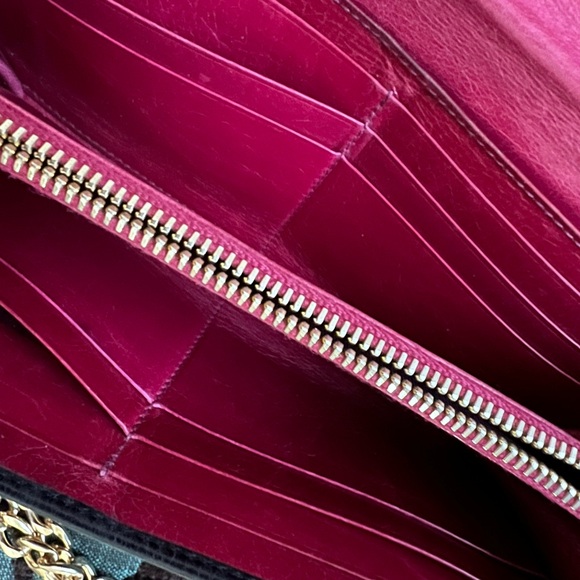 Miu Miu Black Wallet with Gold Chain - Picture 9 of 14